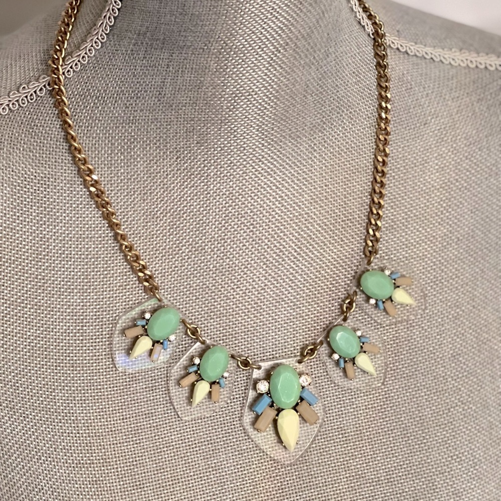 Jeweled J. Crew statement necklace.